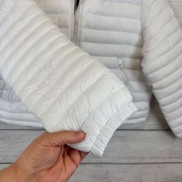 Save The Duck Women's White Neha Channel Plumtech Quilt Puffer Jacket Size XL - Picture 5 of 10